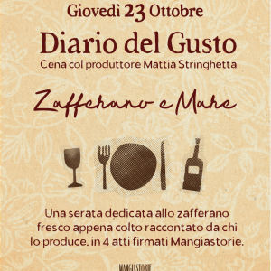 Diario del Gusto | Cap. VIII: Zafferano e Mare